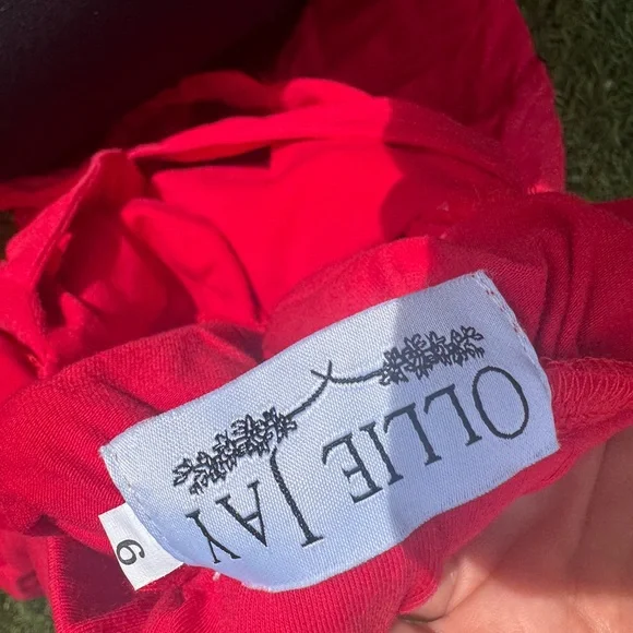 Ollie Jay Girls Dress red Size 6 - Picture 3 of 3